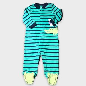 5 for $20 Long Sleeve Cotton Aligator Print Sleeper